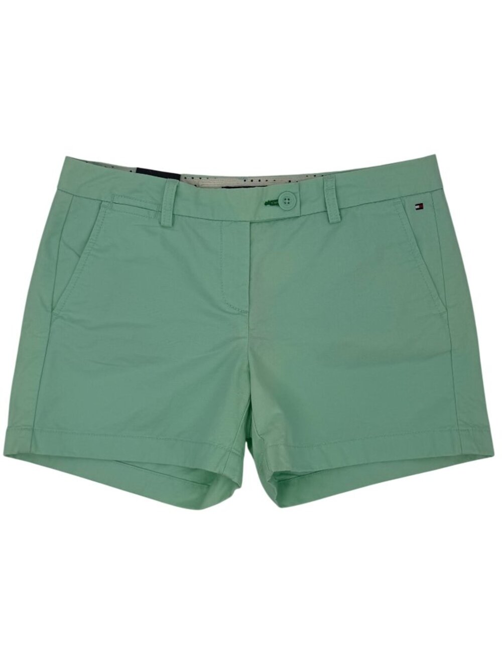 NWT Tommy Hilfiger Green Cotton Shorts | 2012 Preppy Retro Athleisure Minimalist - Picture 1 of 14